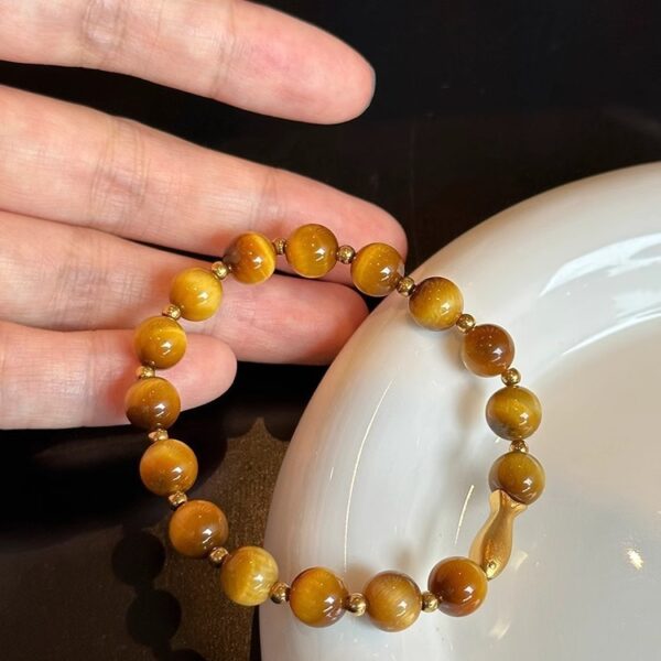 Golden Tiger Eye Koi Fish Bracelet - Lucky Charm Jewelry