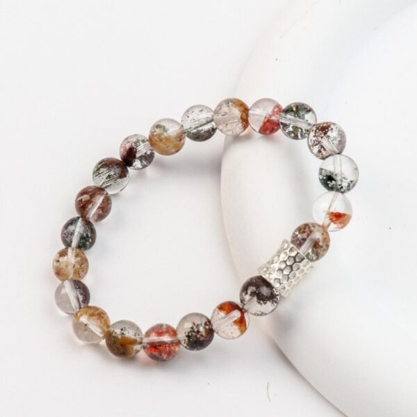 925 Silver Ghost Quartz Bracelet - Wealth Attracting Minimalist Jewelry - Image 4