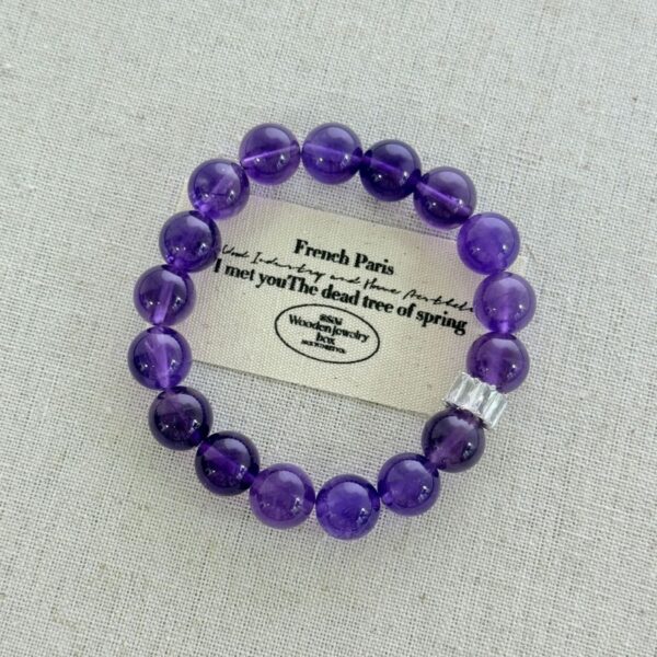 Natural Amethyst Energy Bracelet - 9 Purple Fire Feng Shui Jewelry for Women - Image 5