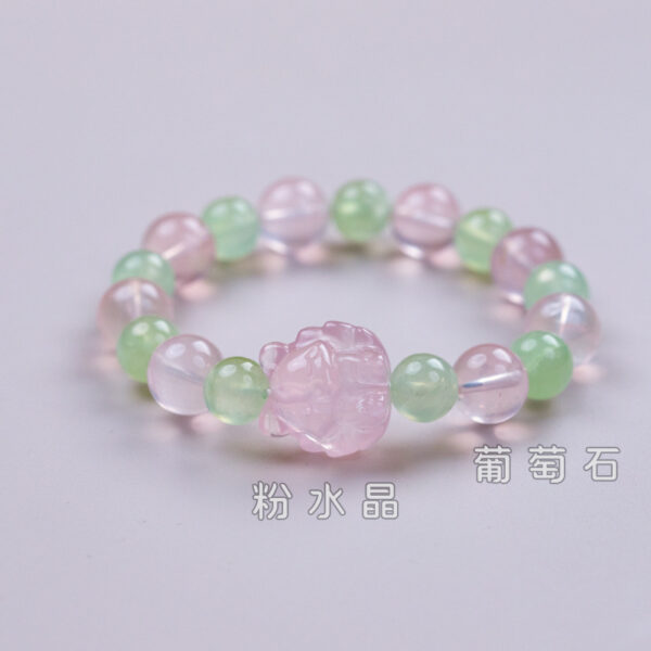 Enchanted Forest Crystal Bracelet - Natural Green Aventurine & Moss Agate Energy Jewelry for Growth & Harmony - Image 3