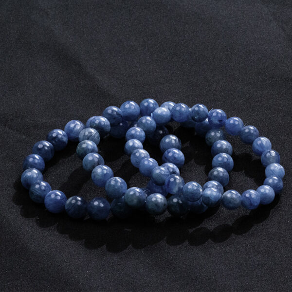 Five Elements Water Bracelet - Natural Kyanite & Aqua Aura Quartz Energy Jewelry for Couples - Image 2