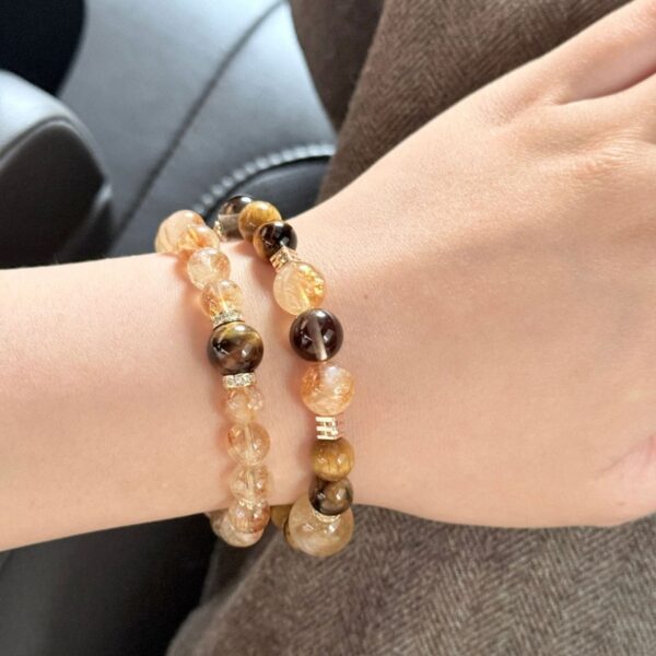 Golden Tiger Eye & Citrine Wealth Bracelet - Multi-Gemstone Energy Jewelry - Image 5