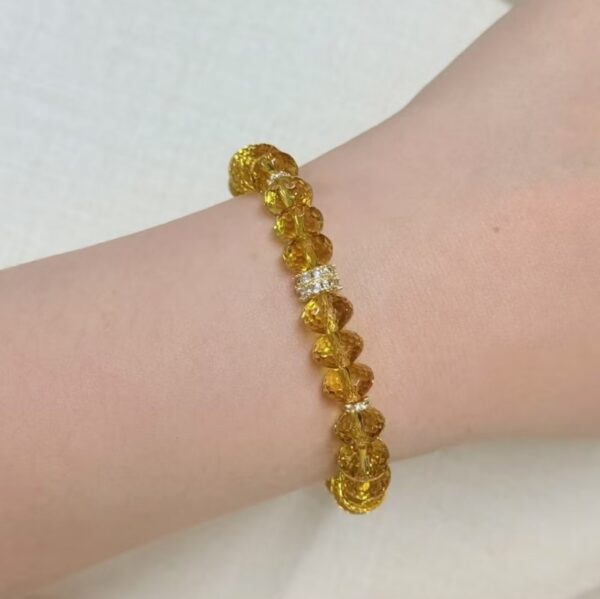 Citrine Wealth Bracelet - 925 Silver & Natural Stone​ - Image 3
