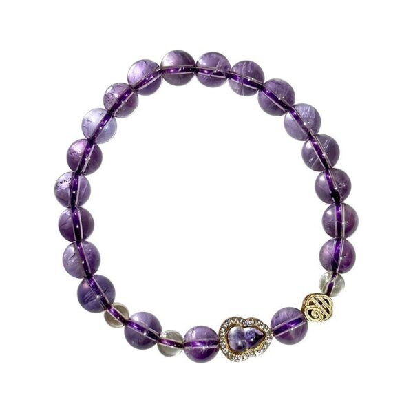 925 Silver Amethyst Bracelet - Lucky Gourd Energy Jewelry