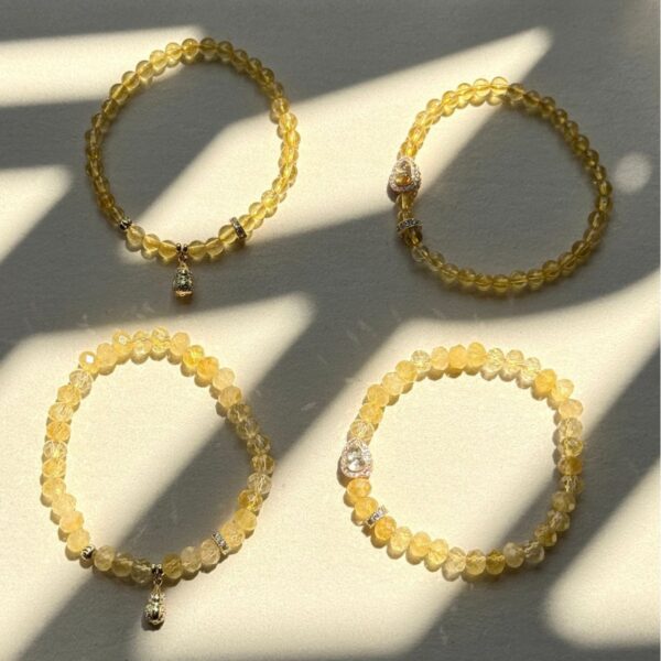 Natural Citrine Bracelet - Abacus Wealth & Lucky Gourd Energy Jewelry - Image 3