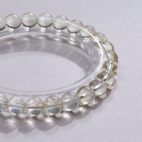 Lucky Wealth Bracelet - Citrine, White Quartz & Aquamarine with Pi Yao Charm - Image 3