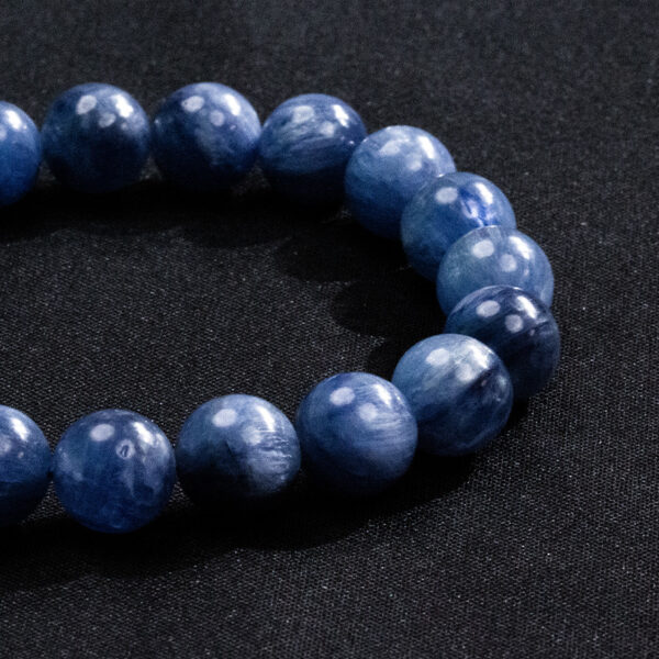 Five Elements Water Bracelet - Natural Kyanite & Aqua Aura Quartz Energy Jewelry for Couples - Image 3