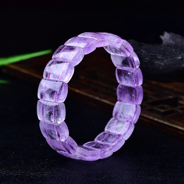 Lavender Amethyst Bracelet – Natural Light Purple Crystal Jewelry for Women - Image 3
