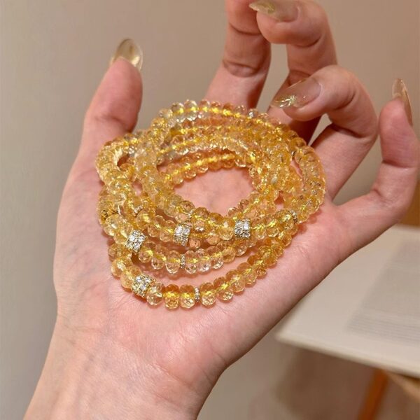 Citrine Wealth Bracelet - 925 Silver & Natural Stone​