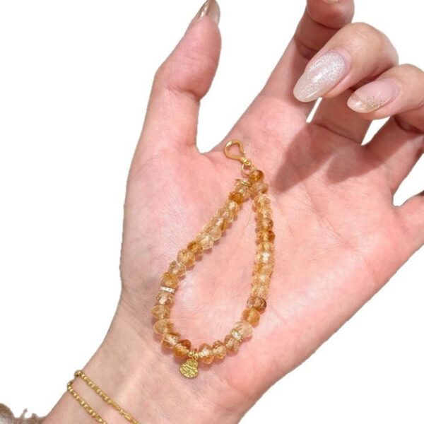 925 Silver Faceted Citrine Bracelet - Lucky Gourd Minimalist Jewelry