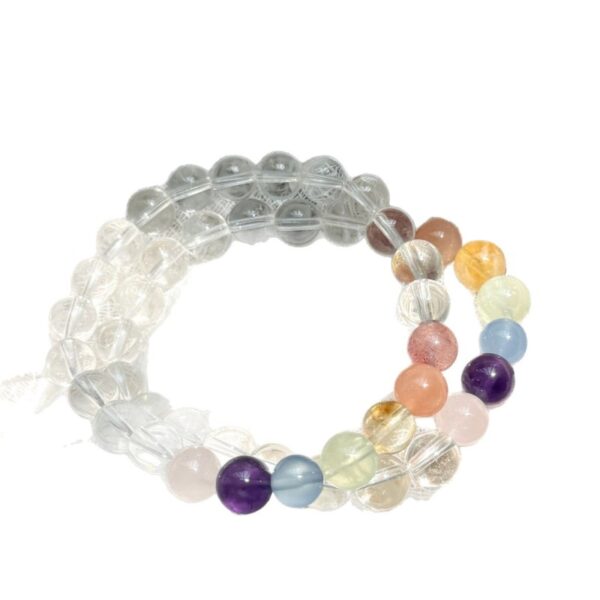 7-Chakra Crystal Bracelet - Natural White Quartz Energy Jewelry