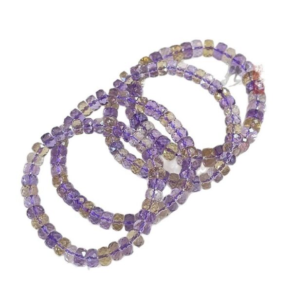Natural Ametrine Faceted Tablet Bracelet – Brazilian Crystal
