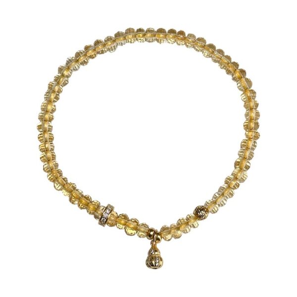 Natural Citrine Bracelet - Abacus Wealth & Lucky Gourd Energy Jewelry