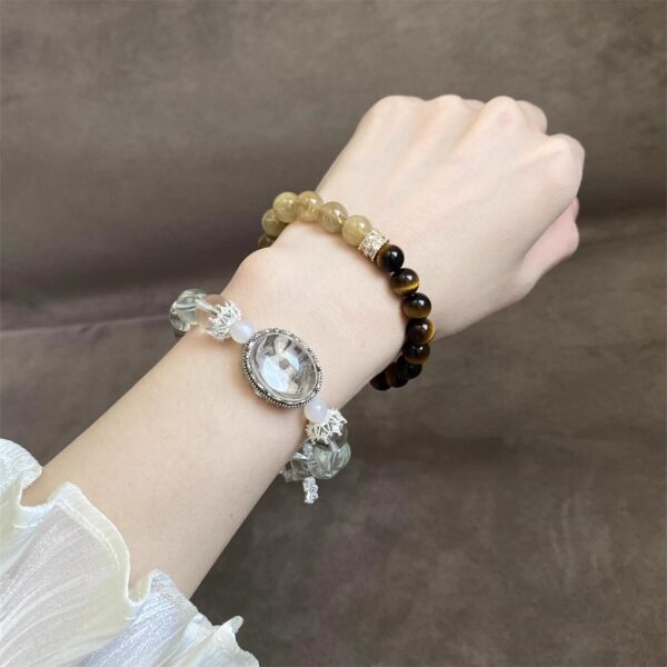 Wealth Attraction Bracelet - Natural Tiger Eye & Citrine Crystal Jewelry for Prosperity & Success - Image 4