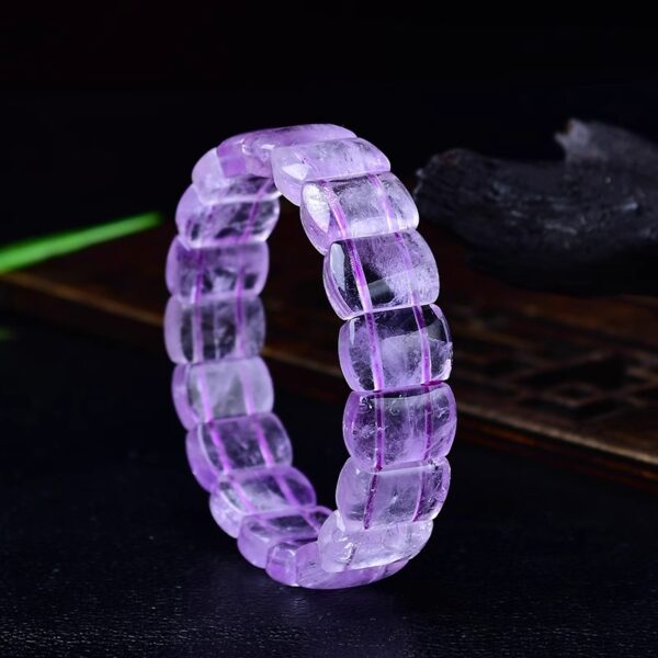 Lavender Amethyst Bracelet – Natural Light Purple Crystal Jewelry for Women - Image 4