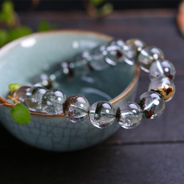 Green Phantom Quartz Bracelet – Wealth & Growth Energy Crystal Jewelry - Image 3
