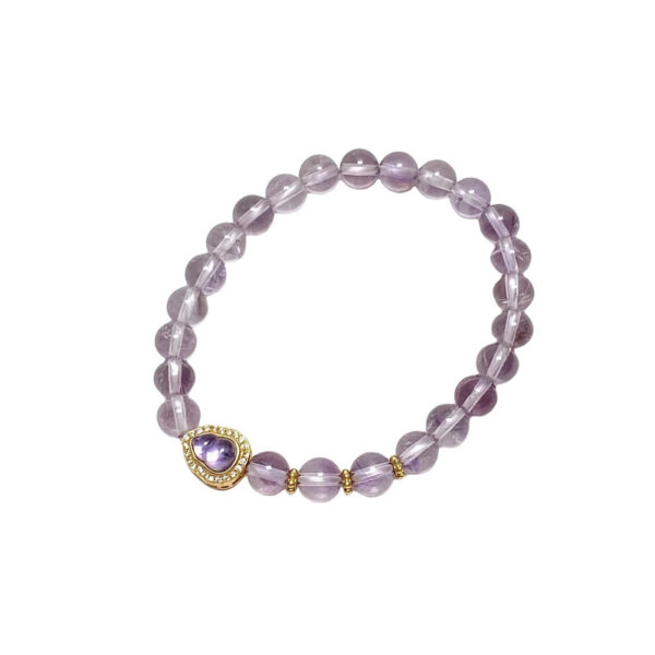 Success & Protection Bracelet - Natural Amethyst & Lucky Gourd Crystal Jewelry for Achievement & Safety