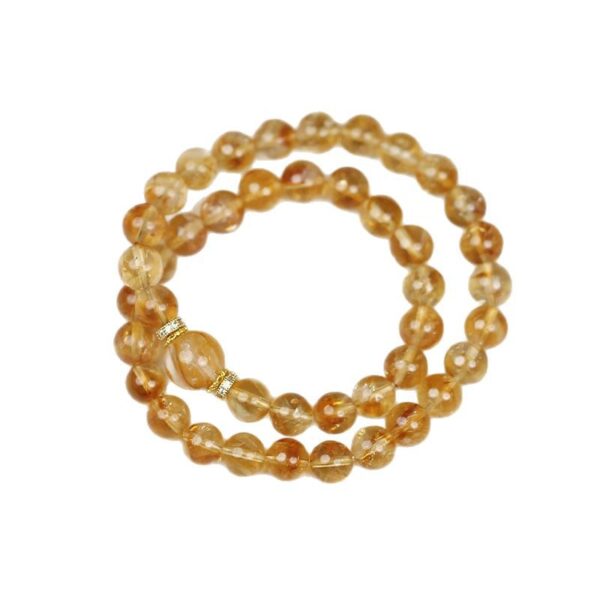 Overflowing Wealth Crystal Bracelet - Natural Citrine & Pyrite Energy Jewelry for Extreme Prosperity & Luck