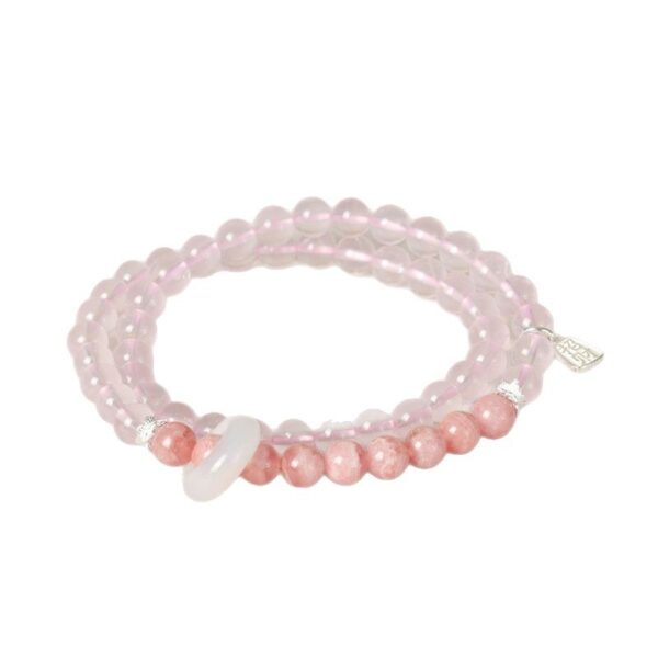 Pure Heart Rose Quartz Bracelet | Natural Crystal Jewelry for Love & Emotional Healing
