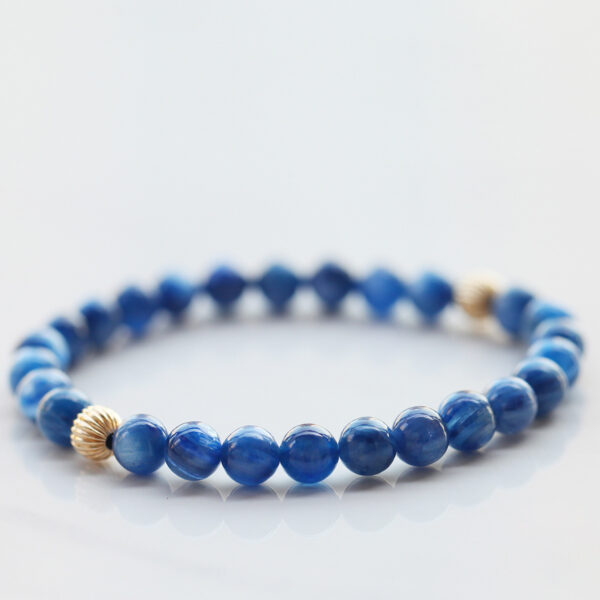 Natural Kyanite Crystal Bracelet - Minimalist Unisex Energy Jewelry