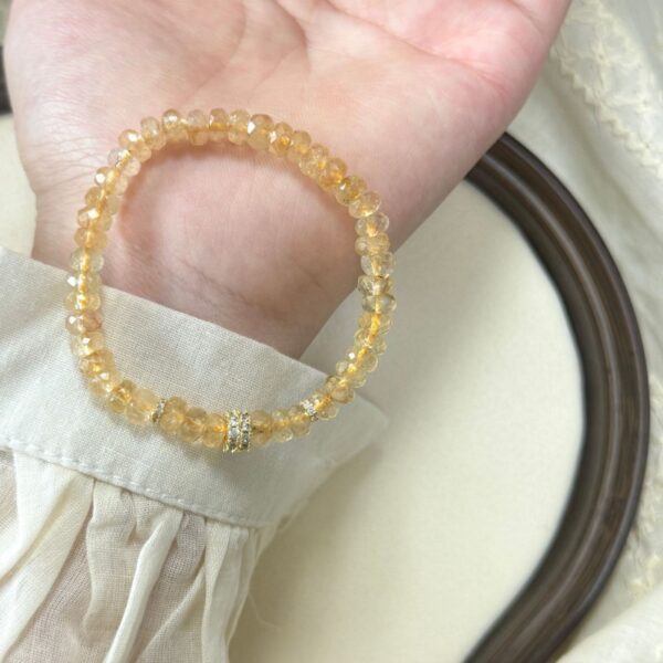 Citrine Wealth Bracelet - 925 Silver & Natural Stone​ - Image 2