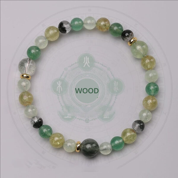 Five-Elements Water-Replenishing Bracelet - Natural Aquamarine & Blue Crystal Energy Jewelry - Image 5