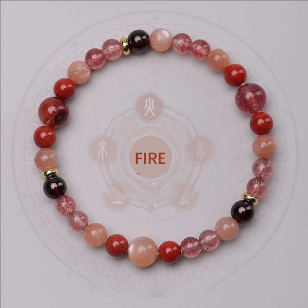 Five-Elements Water-Replenishing Bracelet - Natural Aquamarine & Blue Crystal Energy Jewelry - Image 4