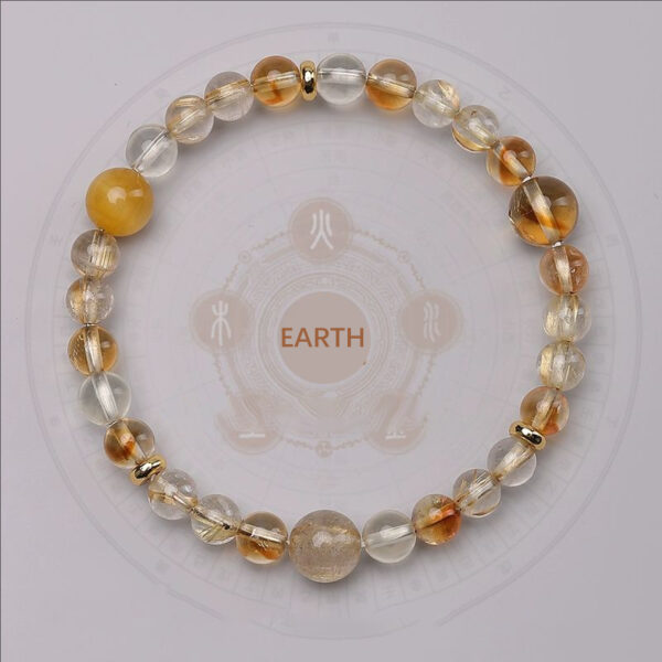 Five-Elements Water-Replenishing Bracelet - Natural Aquamarine & Blue Crystal Energy Jewelry - Image 3