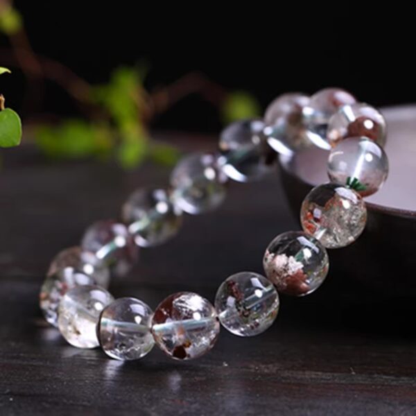 Green Phantom Quartz Bracelet – Wealth & Growth Energy Crystal Jewelry - Image 2