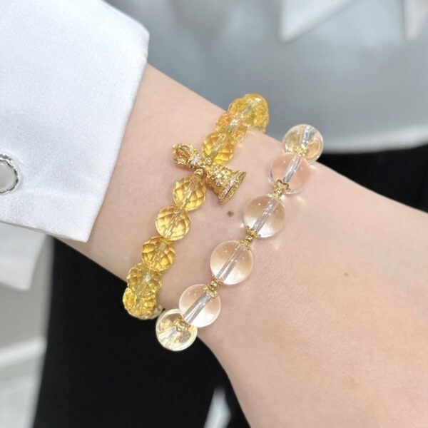 White Crystal Butterfly Bracelet - New Chinese Style Minimalist Jewelry - Image 4